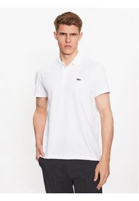 Lacoste Polo DH0783 Biały Regular Fit. Typ kołnierza: polo. Kolor: biały. Materiał: syntetyk, bawełna