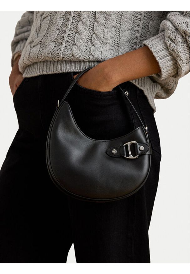 Lauren Ralph Lauren - LAUREN RALPH LAUREN Torebka 431980159002 Czarny. Kolor: czarny. Materiał: skórzane