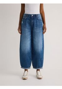 Reserved - Jeansy balloon fit - niebieski. Kolor: niebieski