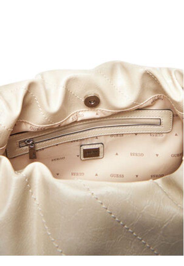 Guess Torebka Amys HWMY96 59220 Beżowy. Kolor: beżowy. Materiał: skórzane