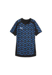 Puma - Damska koszulka piłkarska individualBLAZE PUMA. Kolor: niebieski, czarny, biały, wielokolorowy. Sport: piłka nożna
