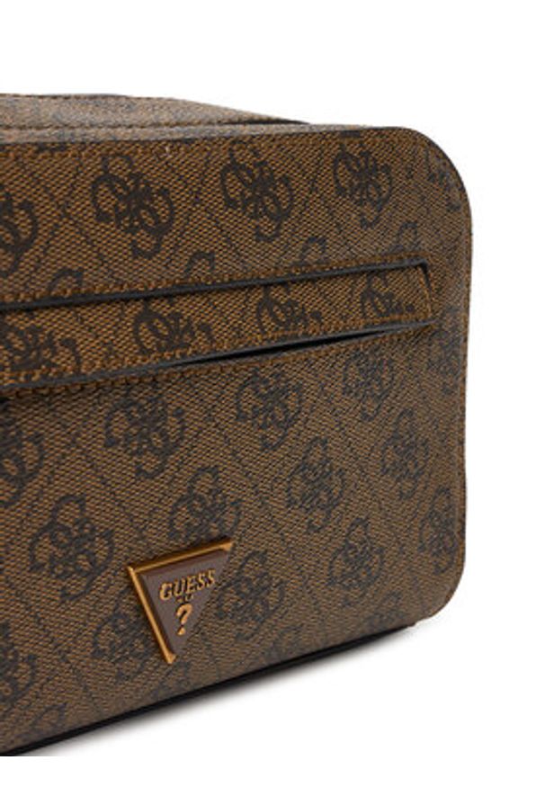 Guess Kosmetyczka PMMILO P5461 Brązowy. Kolor: brązowy. Materiał: skóra