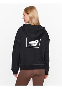 New Balance Bluza Essentials French Terry Hoodie WT33512 Czarny Regular Fit. Kolor: czarny. Materiał: bawełna #4