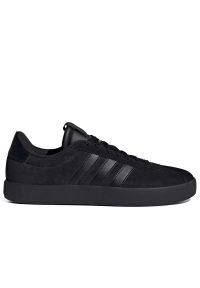 Adidas - Buty męskie adidas VL Court 3.0 ID9184 - czarne. Kolor: czarny. Materiał: skóra, zamsz, guma. Szerokość cholewki: normalna. Wzór: aplikacja