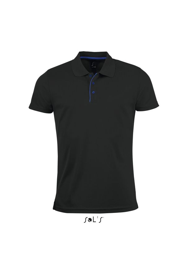 SOL'S - Polo Sol's Performer. Typ kołnierza: polo. Kolor: czarny
