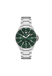 Zegarek Emporio Armani. Kolor: srebrny