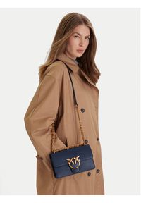 Pinko - PINKO Torebka Love One Mini Dc AI 25-26 PLTT 100074 A0F1 Granatowy. Kolor: niebieski. Materiał: skórzane #5