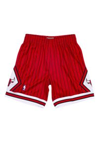 Mitchell & Ness - Krótki Chicago Bulls Swingman. Kolor: czerwony. Długość: krótkie. Sport: koszykówka #1