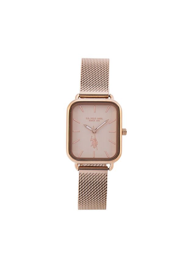 U.S. Polo Assn. Zegarek Sylvie USP8335RG Różowe złocenie. Kolor: różowy