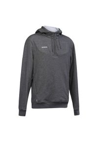 KOROK - Bluza do hokeja na trawie męska Korok FH500. Kolor: szary. Materiał: bawełna, tkanina, poliester