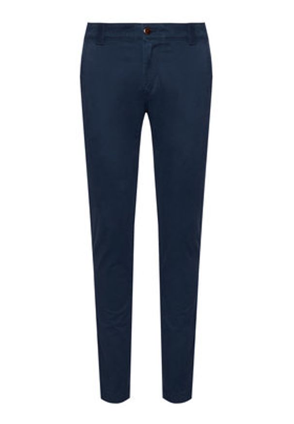 Tommy Jeans Chinosy Tjm Scanton DM0DM09595 Granatowy Slim Fit. Kolor: niebieski. Materiał: bawełna