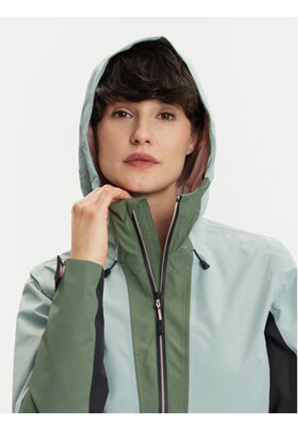 CMP Kurtka przeciwdeszczowa 34Z6526 Zielony Regular Fit. Kolor: zielony. Materiał: syntetyk