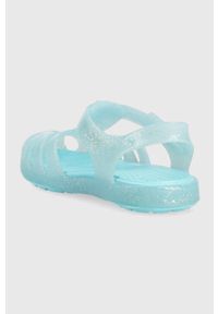 Crocs sandały dziecięce CROCS ISABELLA SANDAL kolor niebieski. Zapięcie: rzepy. Kolor: niebieski. Materiał: materiał #4