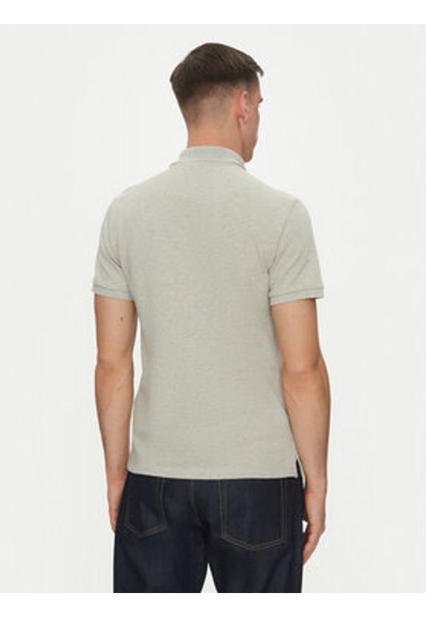 AMI PARIS - AMI Paris Polo BFUPL001.760 Szary Regular Fit. Typ kołnierza: polo. Kolor: szary. Materiał: bawełna