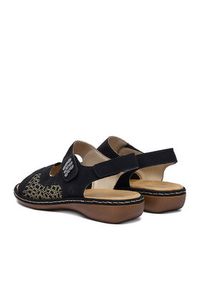 Rieker Sandały CEO-65989-01 Czarny. Kolor: czarny. Materiał: skóra #4