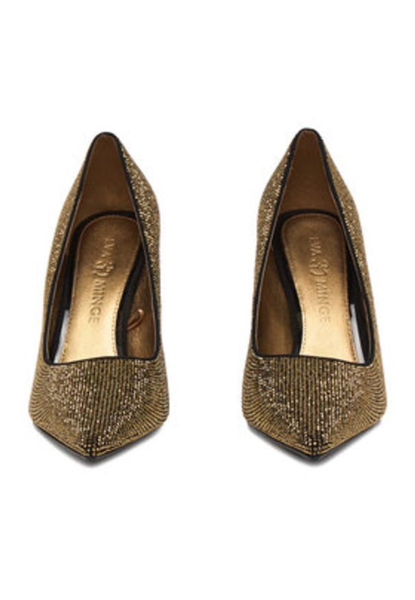 Eva Minge Szpilki EO-LUISA-LT9058-8 Złoty. Kolor: złoty. Materiał: skóra, syntetyk. Obcas: na szpilce