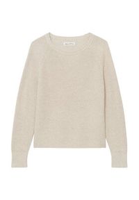 Marc O'Polo Sweter B01 6059 60109 Beżowy Loose Fit. Typ kołnierza: polo. Kolor: beżowy. Materiał: bawełna #4