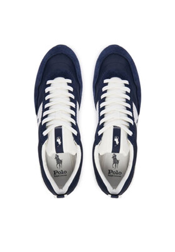 Polo Ralph Lauren Sneakersy Train 89 809P07284003 Granatowy. Kolor: niebieski. Materiał: skóra, zamsz