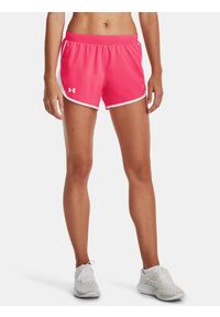 Under Armour - Spodenki fitness damskie UNDER ARMOUR Fly-By 2.0 Shorts. Kolor: różowy, biały, wielokolorowy. Sport: fitness