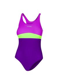 Strój jednoczęściowy pływacki dla dzieci Aqua Speed Emily. Kolor: wielokolorowy, zielony, fioletowy, żółty