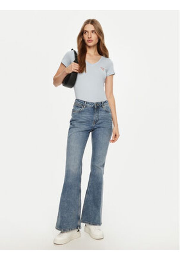 Guess T-Shirt 159539 Zielony Classic Fit. Kolor: zielony. Materiał: bawełna