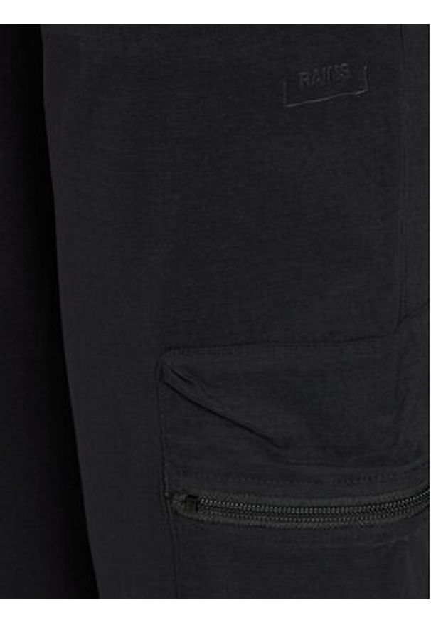 Rains Spodnie materiałowe Tomar Pants Regular 19300 Czarny Regular Fit. Kolor: czarny. Materiał: syntetyk