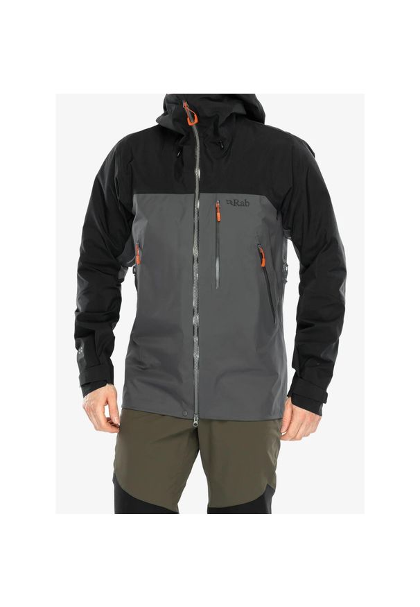 Kurtka GORE TEX męska Rab Latok Mountain GTX Jacket. Kolor: szary. Technologia: Gore-Tex