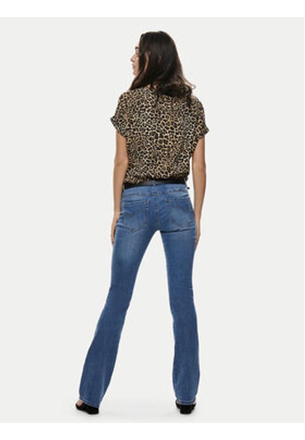 only - ONLY T-Shirt Moster 15182852 Brązowy Regular Fit. Kolor: brązowy. Materiał: wiskoza