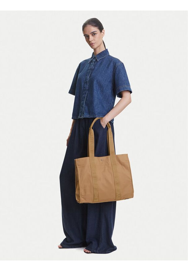Lauren Ralph Lauren - LAUREN RALPH LAUREN Torebka 431970157001 Khaki. Kolor: brązowy