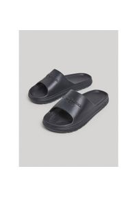 Klapki Pepe Jeans Beach Slide M, Mężczyźni. Kolor: czarny. Materiał: materiał. Sport: pływanie, fitness