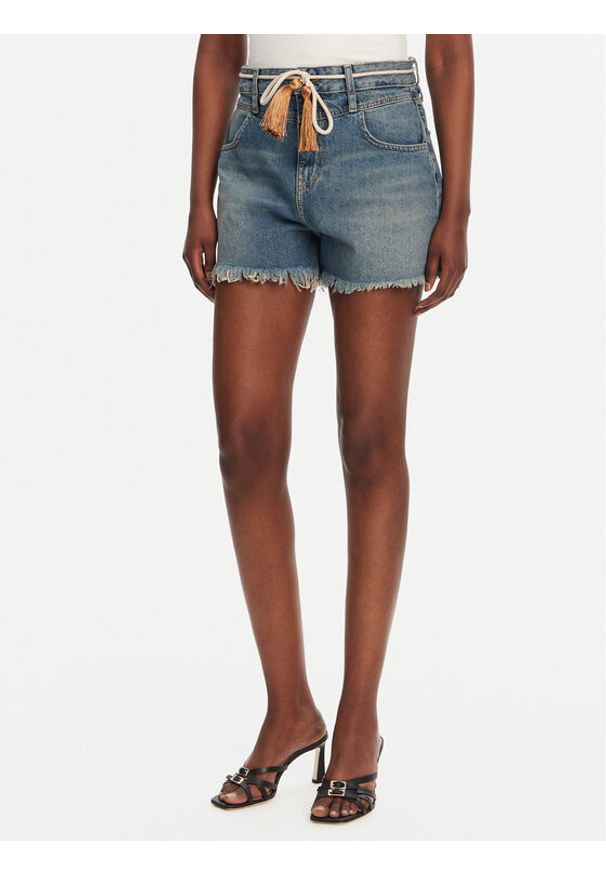 Liu Jo Szorty jeansowe UA5152 D0244 Niebieski Regular Fit. Kolor: niebieski. Materiał: jeans