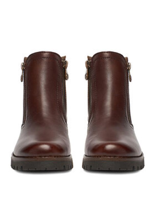 Rieker Botki CEO-78556-27 Beżowy. Kolor: beżowy. Materiał: skóra