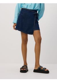 Reserved - Jeansowe spódnico-szorty - granatowy. Kolor: niebieski. Materiał: jeans #1