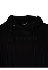 Les Hommes Bluza "Amaretta" | LBH1001700F | Mężczyzna | Czarny. Kolor: czarny. Materiał: bawełna, poliester, elastan. Długość: długie. Wzór: nadruk. Styl: elegancki