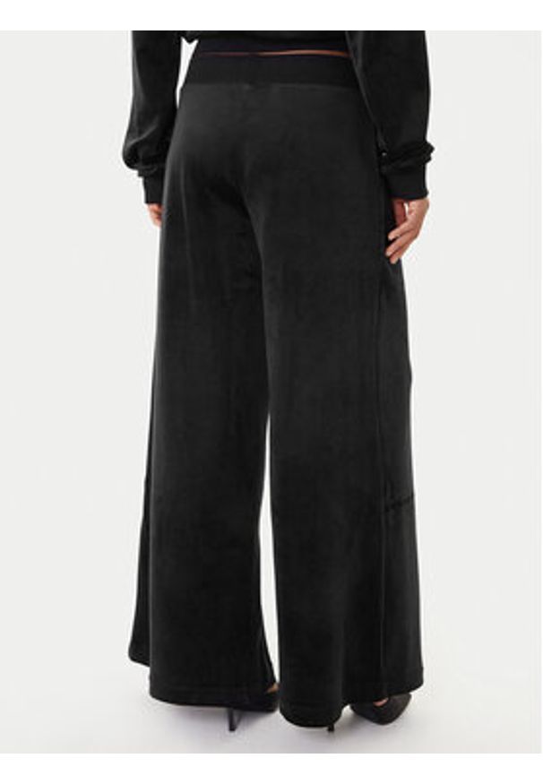 Juicy Couture Spodnie dresowe Yuka JCBBJ225803 Czarny Wide Leg. Kolor: czarny. Materiał: bawełna