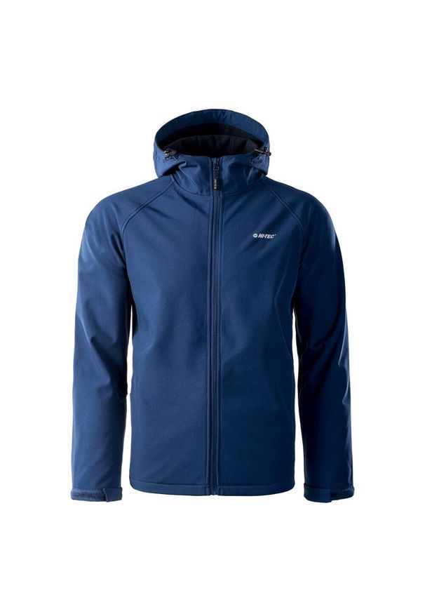 Hi-tec - Męska Kurtka Soft Shell Neti II. Kolor: niebieski. Materiał: softshell. Sport: turystyka piesza