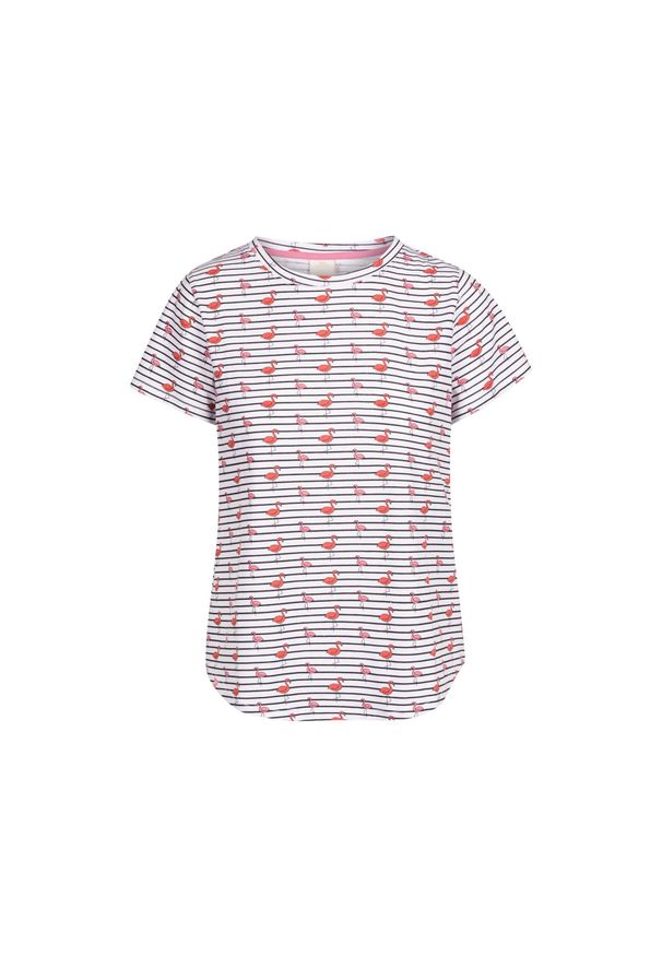 TRESPASS - Top Damski Cara Flamingo Casual Top. Kolor: biały. Sport: turystyka piesza