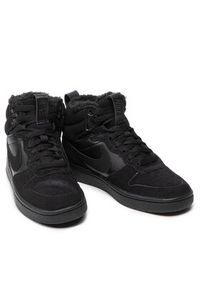 Nike Sneakersy Court Borough Mid 2 Boot Bg CQ4023 001 Czarny. Kolor: czarny. Materiał: skóra, zamsz #3