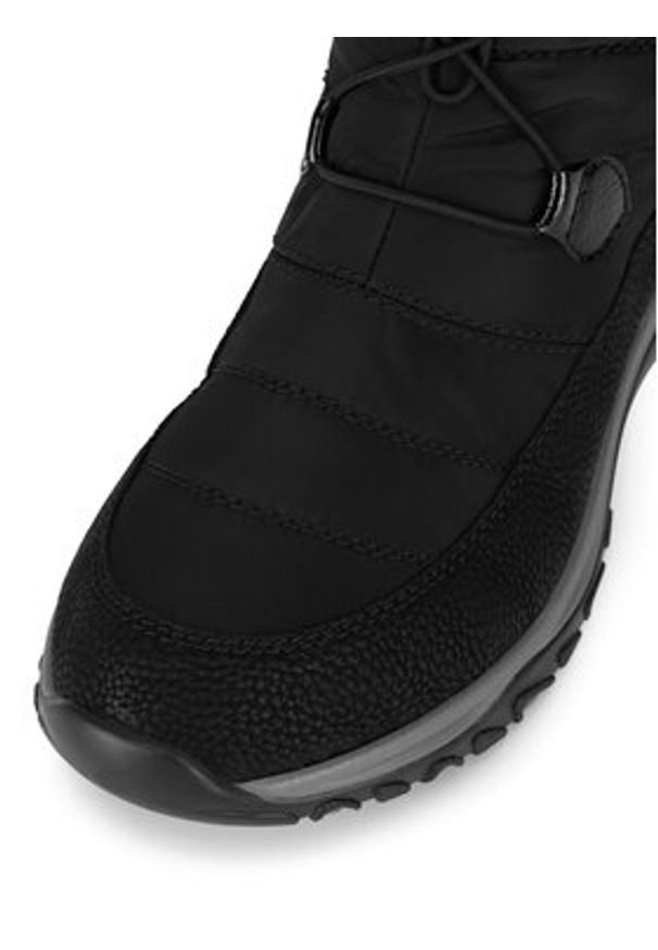 Rieker Śniegowce M9683-00 Czarny. Kolor: czarny. Materiał: materiał
