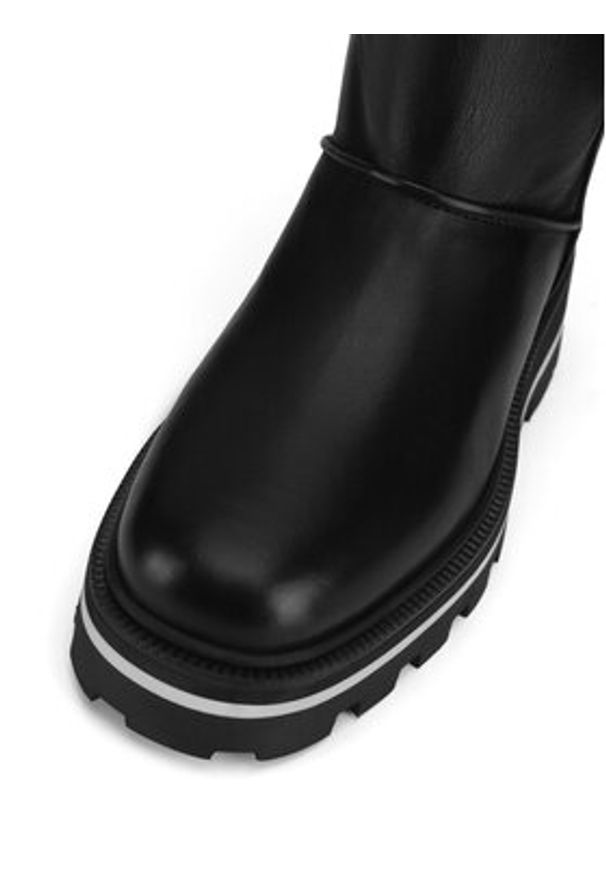 Gino Rossi Botki CASA-24FW302 Czarny. Kolor: czarny. Materiał: skóra