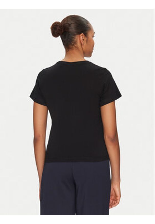 Guess T-Shirt V5GI15 J1314 Czarny Slim Fit. Kolor: czarny. Materiał: bawełna