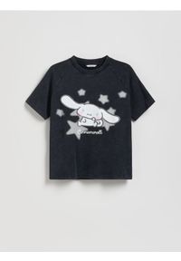 Reserved - T-shirt Cinnamoroll - czarny. Kolor: czarny. Materiał: bawełna #1