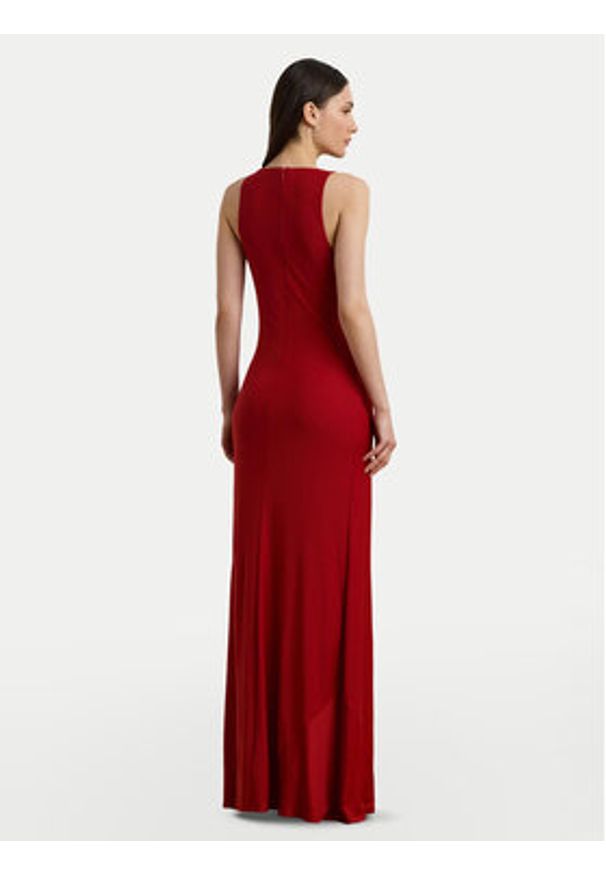 Lauren Ralph Lauren - LAUREN RALPH LAUREN Sukienka wieczorowa 253971057002 Czerwony Slim Fit. Kolor: czerwony. Materiał: syntetyk. Styl: wizytowy