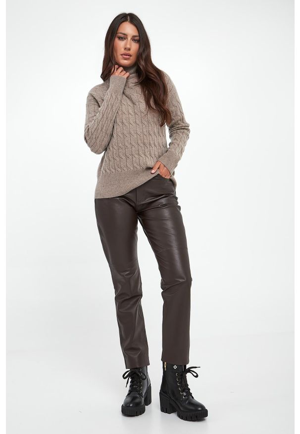 Marella Sport - Sweter damski wełniany Aereo MARELLA SPORT. Materiał: wełna. Styl: sportowy