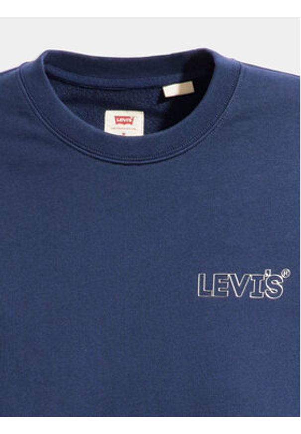 Levi's® Bluza Graphic 38712-0242 Granatowy Relaxed Fit. Kolor: niebieski. Materiał: bawełna