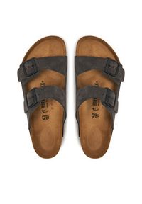 Birkenstock Klapki 1028603 Szary. Kolor: szary. Materiał: skóra, zamsz