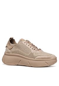 Geox Sneakersy D Nebula 2.0 X D55NHA 0009T C8097 Beżowy. Kolor: beżowy. Materiał: materiał