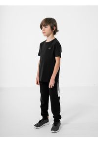 4f - T-shirt chłopięcy (122-164). Kolor: czarny. Materiał: materiał, bawełna #2