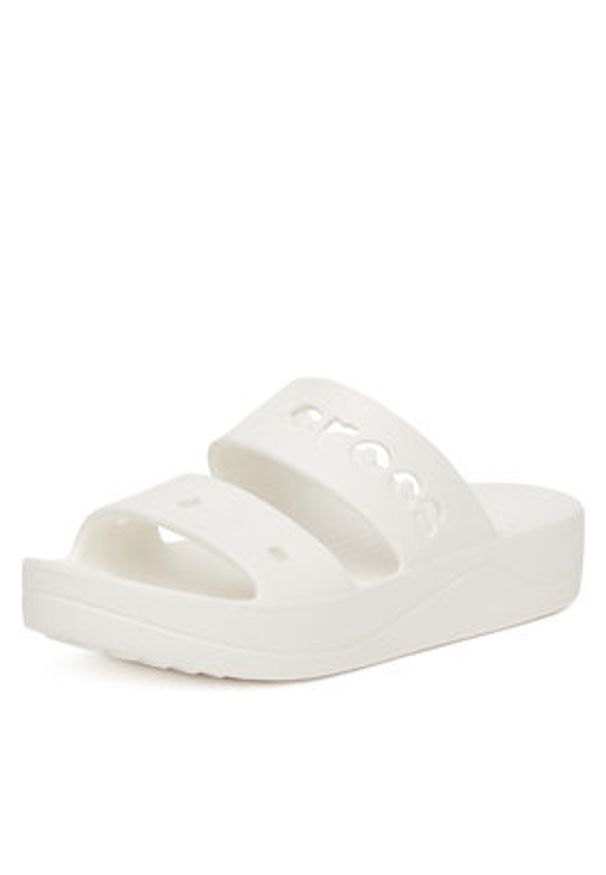 Crocs Klapki BAYA PLATFORM SANDAL 208188-100 Biały. Kolor: biały. Obcas: na platformie