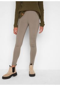 bonprix - Legginsy termiczne z wygodnym paskiem. Kolor: zielony #1
